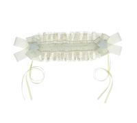 Pleated Lace Headband with Bowknot Elegant Headband Makeup Live Broadcast Hair Hoop Cosplay Party Headpiece Cosplay Adult Headbands for Women Maid