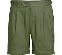 Pleated Linen/Cotton Shorts lands end Pale Green 40