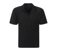 Pleated Polo Shirt - male - Issey Miyake - Polo Shirts - Black - M - Tops M