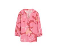 Pleated Printed Blouse for Women Tom Tailor Rouge 36