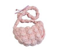 Pleated Shoulder Bag Trendy Fashion Curved Shoulder Bag Under Arm Purse