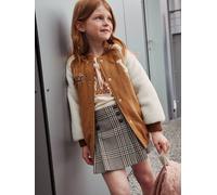 Pleated Skirt for Girls brown