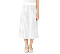 Pleated Skirts for Girls Long Maxi A Line Homecoming Party Skirts Cute Spring Summer Boho Beach Holiday Dresses White 6-7 Years