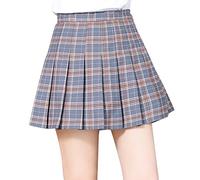 Pleated Skirts For Women High Waist , Tartan Skirt For Women Light Weight Ruched Beach Skirt For Women Flowy Swing Women'S Skirts Mini Loose Comfort School Skirts For Girls Smart Elegant A-Line Skirt