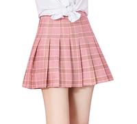 Pleated Skirts For Women High Waist , Tartan Skirt For Women Light Weight Ruched Beach Skirt For Women Flowy Swing Women'S Skirts Mini Loose Comfort School Skirts For Girls Smart Elegant A-Line Skirt