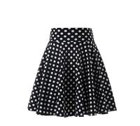 Pleated Skirts for Women Ladies Polka Dot Skirt Mini Skirt Rock and Roll 50'S 60'S Plus Size High Waisted Flared Mini Skater Retro Pleated Casual
