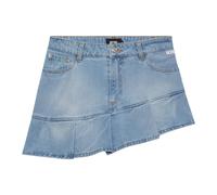Pleated Stone Washed Denim Mini Skirt - female - GCDS - Denim Skirts - Blue - W28 - Skirts W28