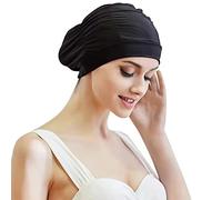 Pleated Swim Cap Ladies Swimming Hat Women Long Hair Swim Cap Bathing Cap Ears Protection Cap Swim Hat Super Elastic Turban Swimming Cap Surfing Cap Shower Cap for Long Hair Short Hair