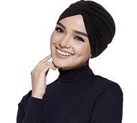 Pleated Turban Chemo Head Wraps Muslim Hijab Scarf Stretchy Hair Loss Headwear for Women Sleep Cap Soft Fashion Headwrap Beanie Sleep Hats Skull Cap India Bandana Headscarf