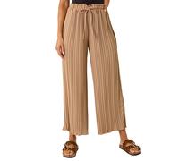 Pleated Wide Leg Culottes Roman Natural One Size
