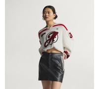 PLEATHER MINI SKIRT