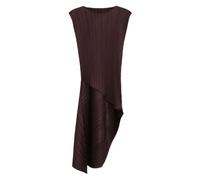 Pleats Please Issey Miyake Leap pleated asymmetric midi dress - Brown 5
