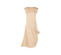 Pleats Please Issey Miyake pleated asymmetric midi dress - Neutrals 3