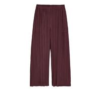 Pleats Please Trousers - female - Issey Miyake - Wide Trousers - Red - L - Trousers L