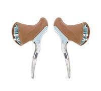 Pleayietoopiatiey Drop Bar Brake Levers for Road Bike Racing Bicycle Left Right Hand Coffee