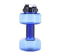 Pleayietoopiatiey Fitness Dumbbells Weight Strong Water Drinks Bottle 2200ml Blue