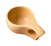 Pleayietoopiatiey Handmade Cup Wood Coffee Mug Natural Rubber Wooden Tea Milk Cups Style 1, Option A