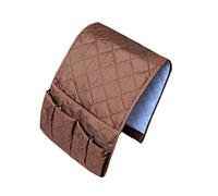 Pleayietoopiatiey Sofa Caddy Organizer Arm Couch Remote Control 5 Pocket Storage Holder Coffee