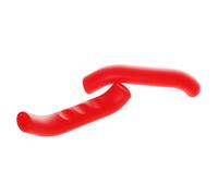 Pleayietoopiatiey Universal Soft Silicone Non-Slip Bicycle Brake Lever Grip Protector Red, Red Brake Lever Grip