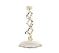 Plec LED 1 Light Adjustable Outdoor Dome Ceiling Pendant Light OffWhite IP44 Netlighting White One Size