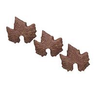 Plecoceramics Aquarium Ceramics Leaves Set of 3 pcs - Ornament Shrimp Habitat - Natural Looking Decor- Hiding cave for Small Fish Fry invertebrates
