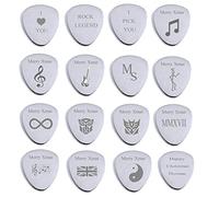 Plectrum Engraved~Guitar Pick hand Engraved Plectrum with Pouch