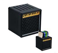 Plectrum Holder, 3D Printed Eco-Friendly Mini E-Guitar Accessory, Durable Funny Gift for Compact Guitar Accessories for Musicians & Music Lovers (Black)