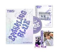 Pledis Ent. TWS - 1st Mini Album [Sparkling Blue] (LUCKY Ver.) Out Box + Photo Book + Sticker + CD-R + Polaroid + Nmae Tag + Photocard + 3 Extra Photocards
