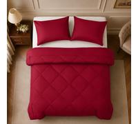 Pleene Duvet and Cover in One, Washable Duvet and Cover with 2x Pillowcases | Soft breathable microfibre, lightweight all-season filling and fully washable for a fresh bed without changing a duvet cover