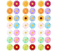 Pleenild 100 Pcs Artificial Daisy Flower Heads Colorful Craft Flowers Mini Silk Fake Flowers Artificial Flowers for DIY Crafts Scrapbooking Decoration((Mix Colour)