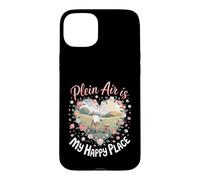 Plein Air Is My Happy Place Painting Painter Artist Case for iPhone 15 Plus