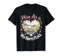 Plein Air is My Happy Place Painting Painter Artist T-Shirt