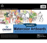 Canson-Infinity Watercolor Paper Artist Series Plein Air - Fold-Over Art Board, 9x12 in, 10 Sheets