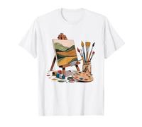 Plein Air Watercolor Painter Outdoor Sketchbook Field T-Shirt