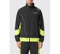 Plein Sport Bicolor Nylon Bomber Windbreaker Jacket with Abstract Print - Size: L - male