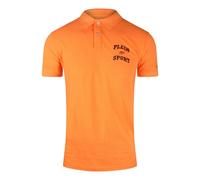 Plein Sport Bold Logo Orange Polo Shirt - XL
