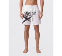 Plein Sport Boxer Swim Trunks with Logo - Size: XS - male