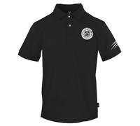 Plein Sport Circle Emblem Logo Black Polo Shirt