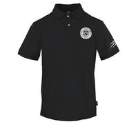 Plein Sport Circle Emblem Logo Black Polo Shirt - M