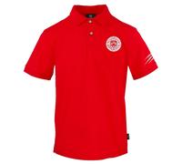 Plein Sport Circle Emblem Logo Red Polo Shirt - S