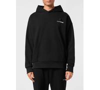 Plein Sport Cotton Hooded Sweatshirt with Logo - Size: XL - male