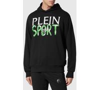 Plein Sport Cotton Hoodie with Contrast Logo and America Pockets - Size: XL - male