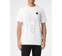 Plein Sport Cotton T-Shirt with Rhinestones - Size: 3XL - male