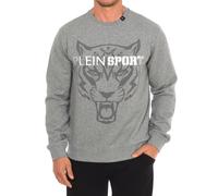 Plein Sport FIPSG600 Mens long-sleeved crew-neck sweatshirt - Grey - Size Large