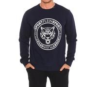 Plein Sport FIPSG603 Mens long-sleeved crew-neck sweatshirt - Blue material_polyester - Size X-Large