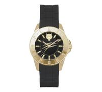 Plein Sport Glam Women's Analogue Quartz Watch, Gold/Black/Silicone - Pskba0223, Strap.