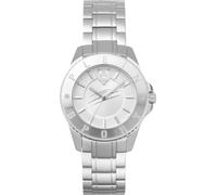 Plein Sport Glam Women's Analogue Quartz Watch, Silver/Silver/Stainless Steel - Pskba0623, Bracelet