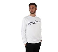 Plein Sport Guess Jeans Mens Green Cotton T-Shirt - White - Size Medium