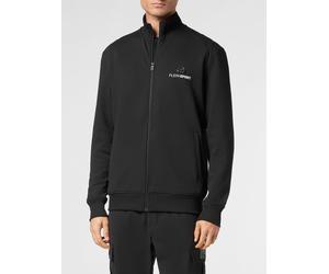 Plein Sport High Neck Zip-Up Jersey Track Jacket - Size: 3XL - male