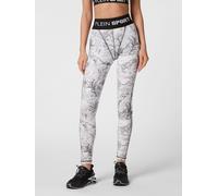 Plein Sport High-Waisted Skinny Leggings with Tropical Floral Print - Size: XL - female